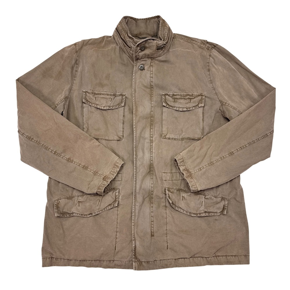 Gap M65 Field Jacket Mens Size XL Brown Chore Utility Military Cargo Pockets